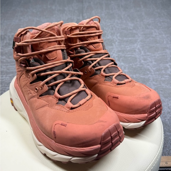 Hoka Kaha 2 Gore-Tex Vibram Sole Lace Up Hiking Boot Womens Size 7.5 - Picture 2 of 10